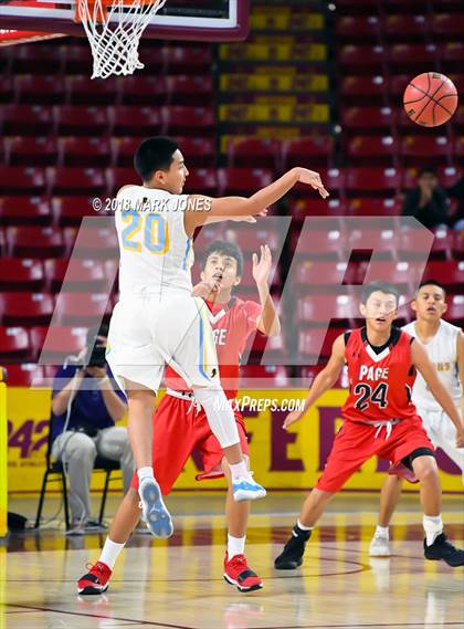 Thumbnail 1 in Alchesay vs. Page - Native American Basketball Classic photogallery.