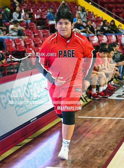 Thumbnail 2 in Alchesay vs. Page - Native American Basketball Classic photogallery.