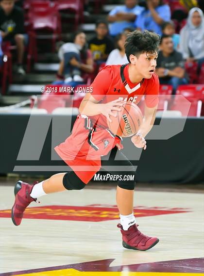 Thumbnail 1 in Alchesay vs. Page - Native American Basketball Classic photogallery.