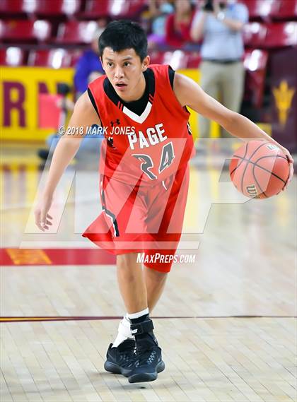 Thumbnail 2 in Alchesay vs. Page - Native American Basketball Classic photogallery.