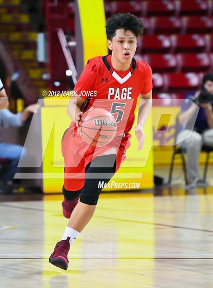 Thumbnail 1 in Alchesay vs. Page - Native American Basketball Classic photogallery.