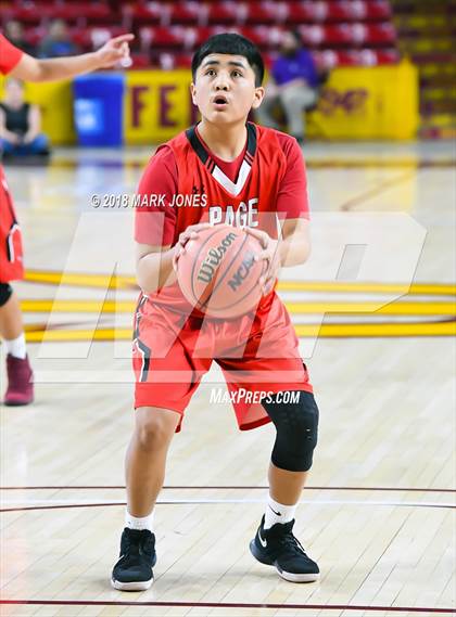 Thumbnail 1 in Alchesay vs. Page - Native American Basketball Classic photogallery.