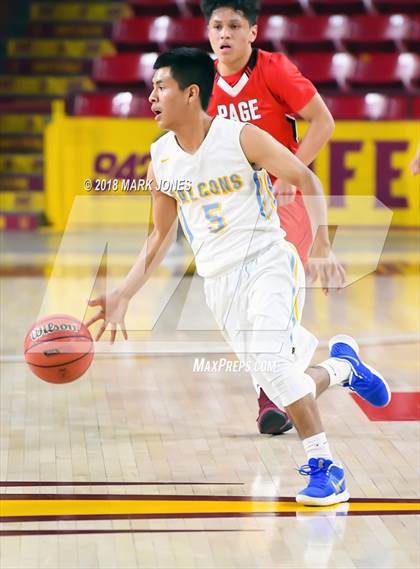 Thumbnail 2 in Alchesay vs. Page - Native American Basketball Classic photogallery.