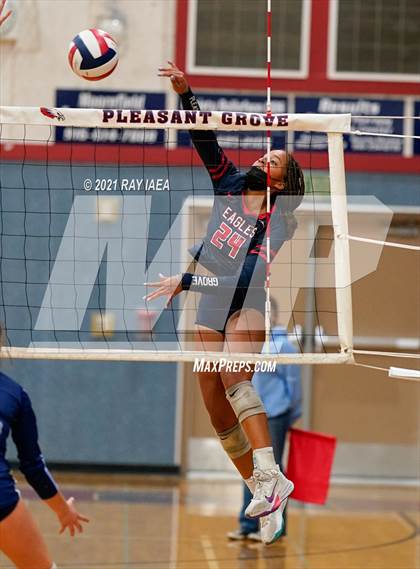 Thumbnail 1 in Downey @ Pleasant Grove (CIF SJS D1 Playoff) photogallery.