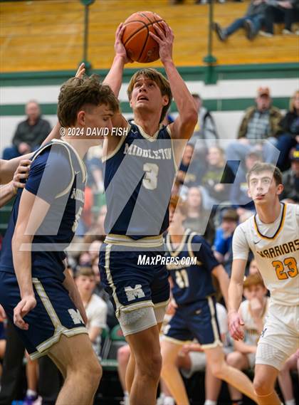 Thumbnail 1 in Middleton @ Meridian (IHSAA 5A District III Round 1) photogallery.