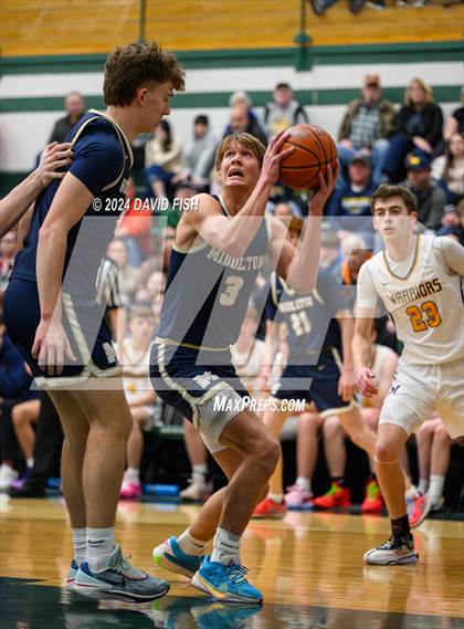 Thumbnail 3 in Middleton @ Meridian (IHSAA 5A District III Round 1) photogallery.
