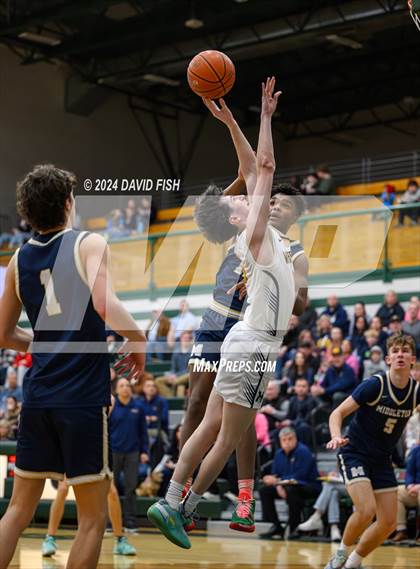 Thumbnail 1 in Middleton @ Meridian (IHSAA 5A District III Round 1) photogallery.