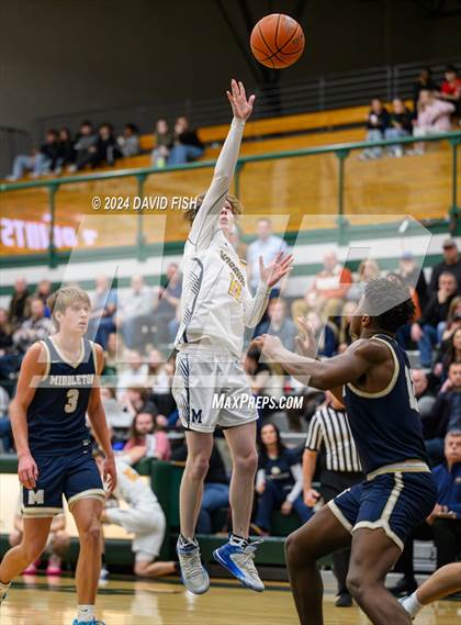 Thumbnail 3 in Middleton @ Meridian (IHSAA 5A District III Round 1) photogallery.