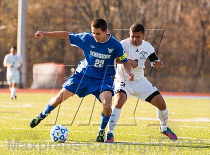 Thumbnail 3 in Brentwood v Webster Schroeder (NYSPHSAA Class AA Semifinal) photogallery.