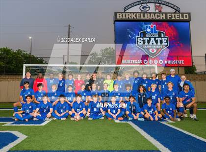 Thumbnail 1 in Allen vs Dripping Springs (UIL 6A Soccer  Semifinal) photogallery.