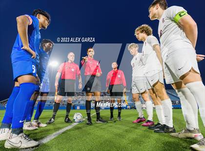 Thumbnail 2 in Allen vs Dripping Springs (UIL 6A Soccer  Semifinal) photogallery.