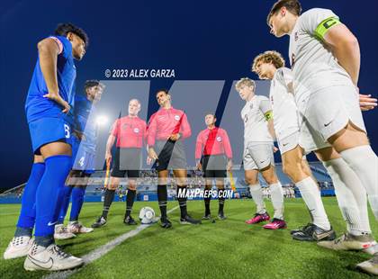 Thumbnail 3 in Allen vs Dripping Springs (UIL 6A Soccer  Semifinal) photogallery.