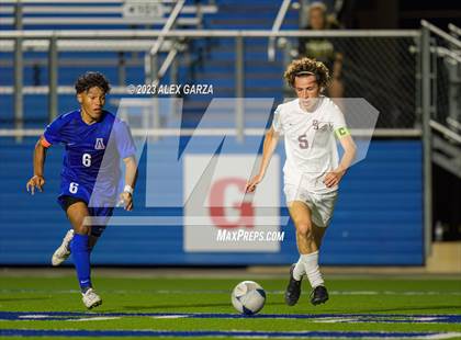 Thumbnail 1 in Allen vs Dripping Springs (UIL 6A Soccer  Semifinal) photogallery.