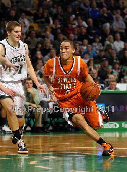 Thumbnail 3 in Newton North vs Mansfield (MIAA Division 1 South Final) photogallery.