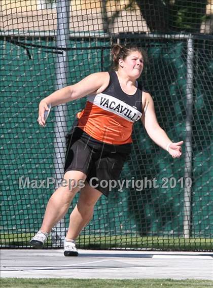 Thumbnail 2 in CIF State Championships (Prelims - Girls Discus) photogallery.