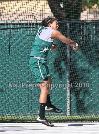 Thumbnail 2 in CIF State Championships (Prelims - Girls Discus) photogallery.