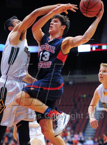 Thumbnail 3 in Scottsdale Christian Academy vs. Gilbert Christian (AIA D3 Semifinals) photogallery.