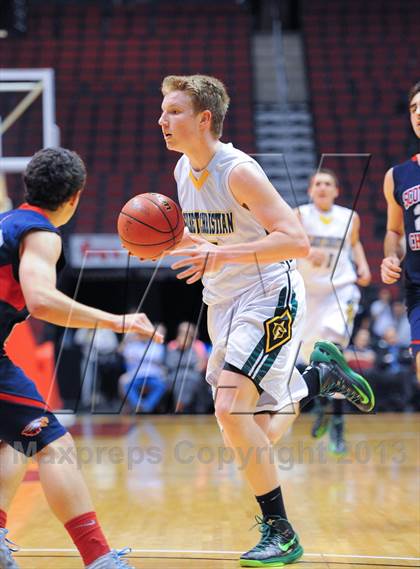 Thumbnail 3 in Scottsdale Christian Academy vs. Gilbert Christian (AIA D3 Semifinals) photogallery.