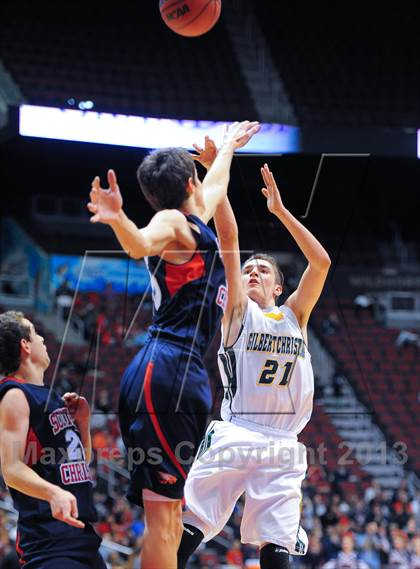 Thumbnail 3 in Scottsdale Christian Academy vs. Gilbert Christian (AIA D3 Semifinals) photogallery.