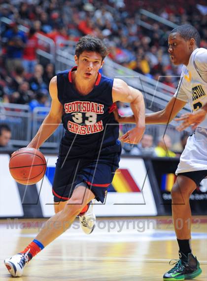 Thumbnail 1 in Scottsdale Christian Academy vs. Gilbert Christian (AIA D3 Semifinals) photogallery.