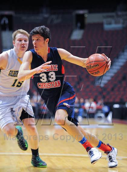 Thumbnail 3 in Scottsdale Christian Academy vs. Gilbert Christian (AIA D3 Semifinals) photogallery.