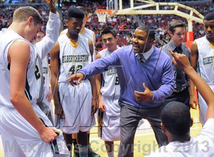 Thumbnail 3 in Scottsdale Christian Academy vs. Gilbert Christian (AIA D3 Semifinals) photogallery.