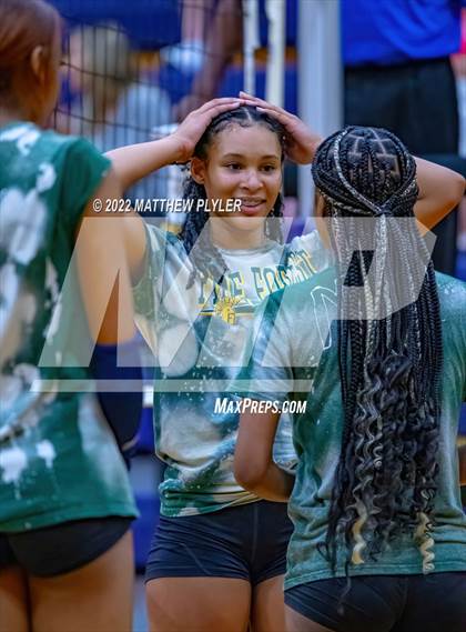 Thumbnail 2 in Cape Fear vs Pine Forest (Jack Britt's 19th Annual Volleyball Jamboree)(scrimmage) photogallery.