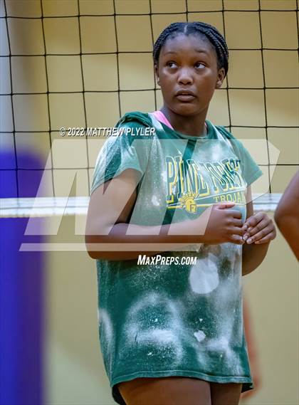 Thumbnail 1 in Cape Fear vs Pine Forest (Jack Britt's 19th Annual Volleyball Jamboree)(scrimmage) photogallery.