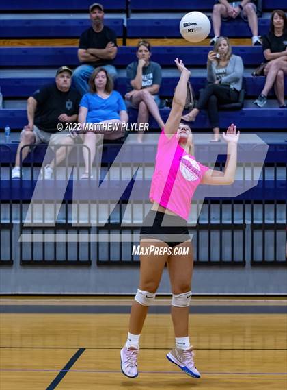 Thumbnail 2 in Cape Fear vs Pine Forest (Jack Britt's 19th Annual Volleyball Jamboree)(scrimmage) photogallery.
