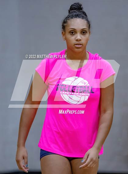 Thumbnail 1 in Cape Fear vs Pine Forest (Jack Britt's 19th Annual Volleyball Jamboree)(scrimmage) photogallery.