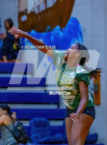 Thumbnail 2 in Cape Fear vs Pine Forest (Jack Britt's 19th Annual Volleyball Jamboree)(scrimmage) photogallery.