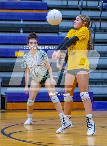 Thumbnail 1 in Cape Fear vs Pine Forest (Jack Britt's 19th Annual Volleyball Jamboree)(scrimmage) photogallery.