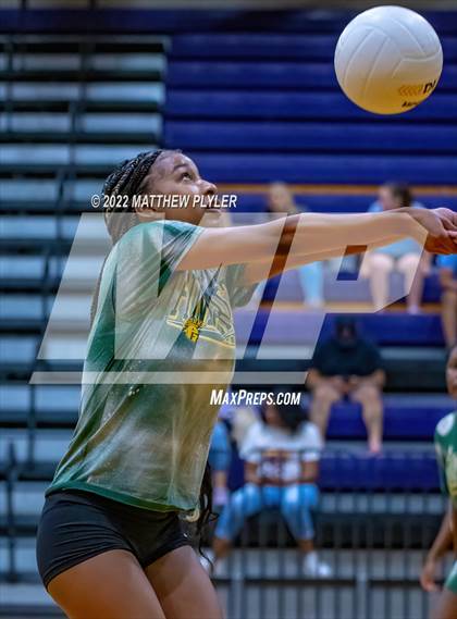 Thumbnail 2 in Cape Fear vs Pine Forest (Jack Britt's 19th Annual Volleyball Jamboree)(scrimmage) photogallery.
