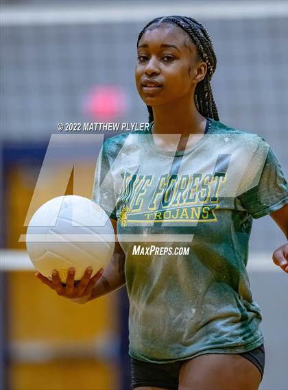 Thumbnail 2 in Cape Fear vs Pine Forest (Jack Britt's 19th Annual Volleyball Jamboree)(scrimmage) photogallery.
