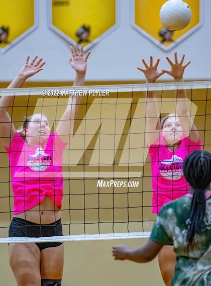 Thumbnail 1 in Cape Fear vs Pine Forest (Jack Britt's 19th Annual Volleyball Jamboree)(scrimmage) photogallery.