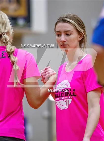 Thumbnail 1 in Cape Fear vs Pine Forest (Jack Britt's 19th Annual Volleyball Jamboree)(scrimmage) photogallery.