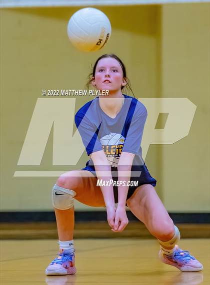 Thumbnail 2 in Cape Fear vs Pine Forest (Jack Britt's 19th Annual Volleyball Jamboree)(scrimmage) photogallery.