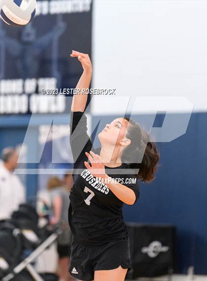 Thumbnail 3 in Stacey vs. Atonement Academy (Hondo Volleyball Tournament) photogallery.