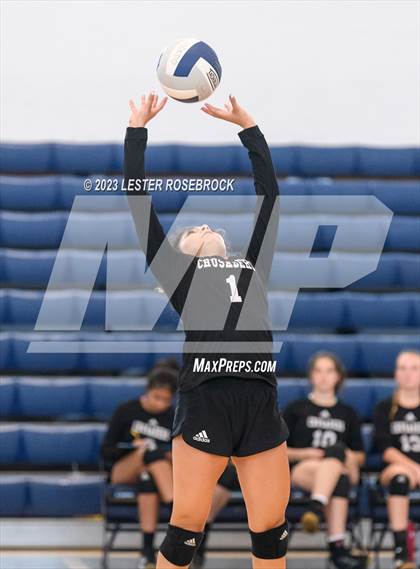 Thumbnail 1 in Stacey vs. Atonement Academy (Hondo Volleyball Tournament) photogallery.