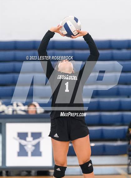 Thumbnail 1 in Stacey vs. Atonement Academy (Hondo Volleyball Tournament) photogallery.