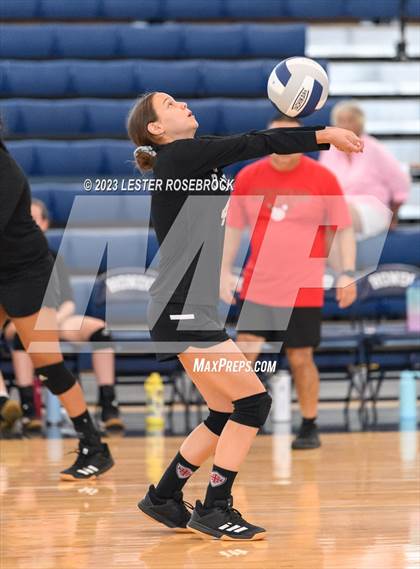 Thumbnail 2 in Stacey vs. Atonement Academy (Hondo Volleyball Tournament) photogallery.