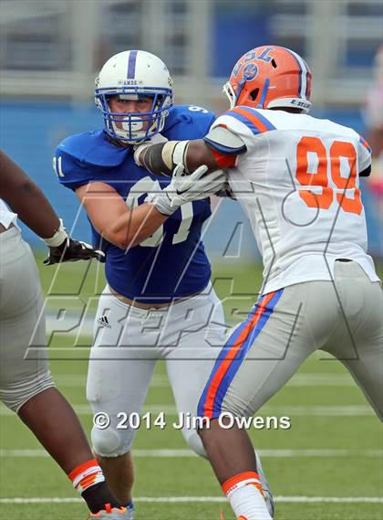 Thumbnail 2 in East St. Louis @ St. Xavier (2014 Crosstown Showdown) photogallery.