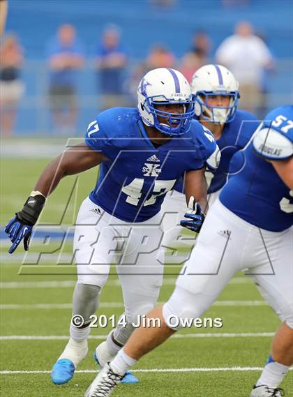 Thumbnail 1 in East St. Louis @ St. Xavier (2014 Crosstown Showdown) photogallery.