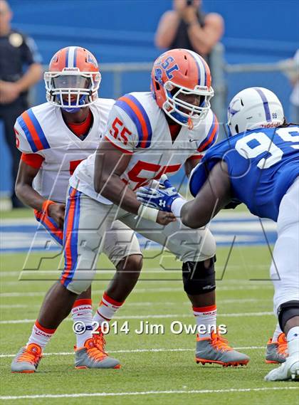 Thumbnail 3 in East St. Louis @ St. Xavier (2014 Crosstown Showdown) photogallery.