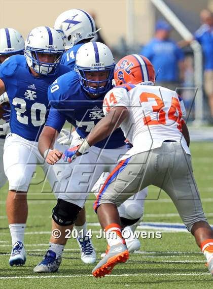 Thumbnail 2 in East St. Louis @ St. Xavier (2014 Crosstown Showdown) photogallery.