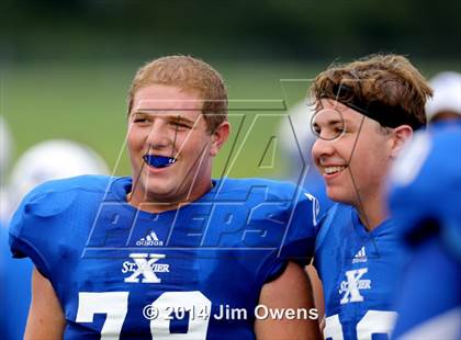 Thumbnail 3 in East St. Louis @ St. Xavier (2014 Crosstown Showdown) photogallery.