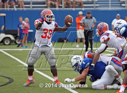 Thumbnail 3 in East St. Louis @ St. Xavier (2014 Crosstown Showdown) photogallery.