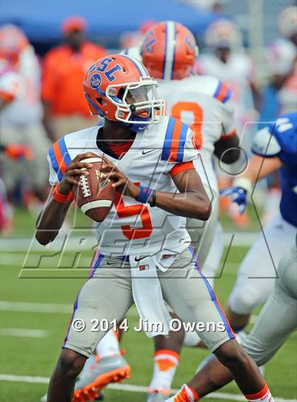 Thumbnail 1 in East St. Louis @ St. Xavier (2014 Crosstown Showdown) photogallery.