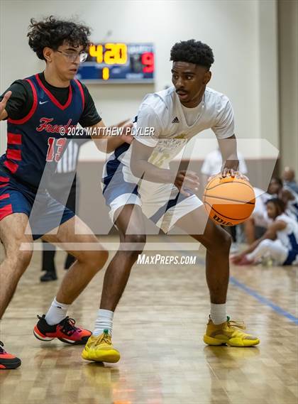 Thumbnail 1 in New Life Christian Academy vs. Freedom Christian Academy (Veterans Showcase) photogallery.