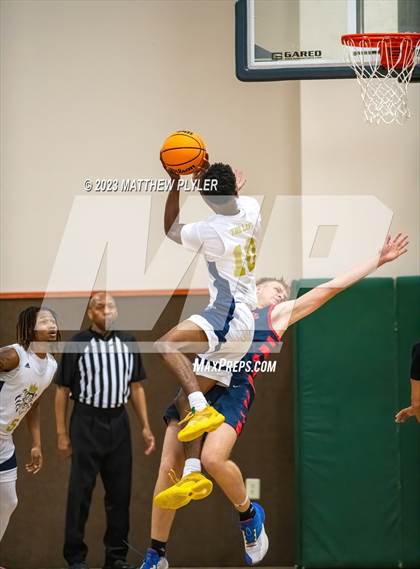 Thumbnail 2 in New Life Christian Academy vs. Freedom Christian Academy (Veterans Showcase) photogallery.